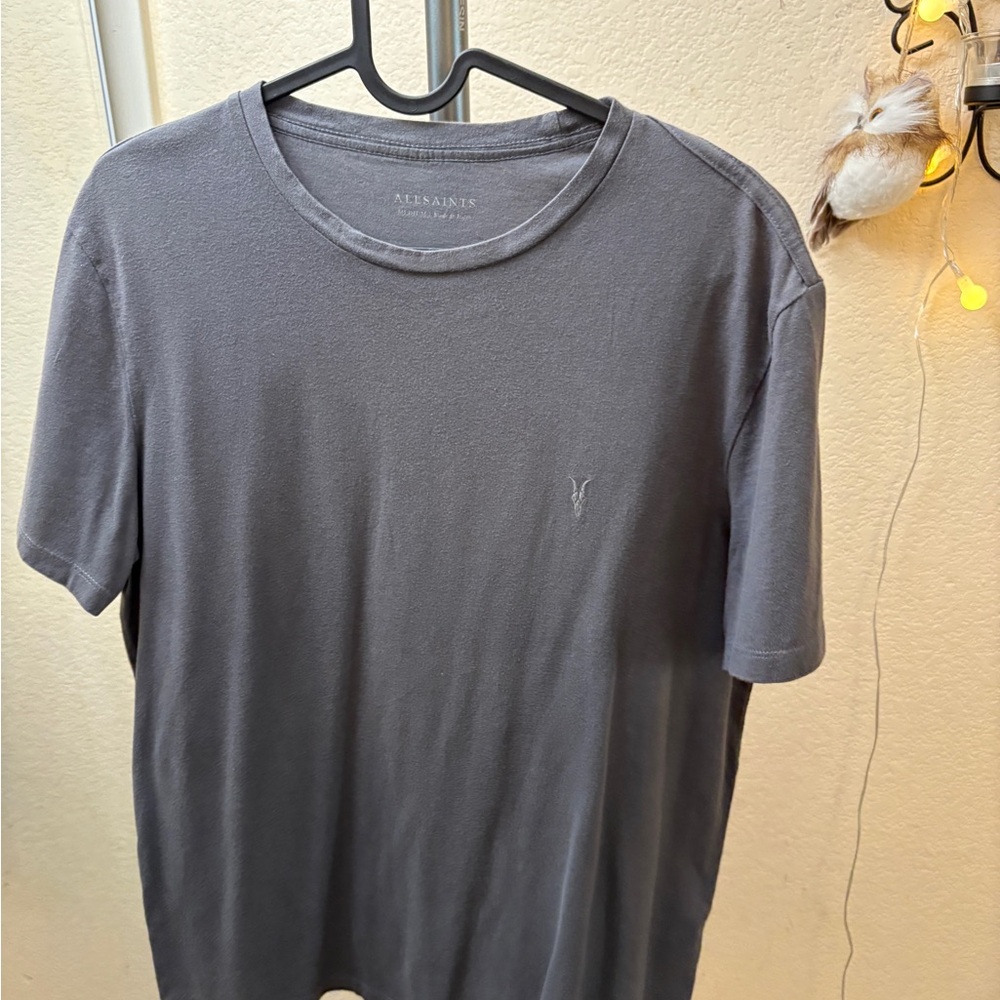 All Saints Gray Short Sleeve Tee